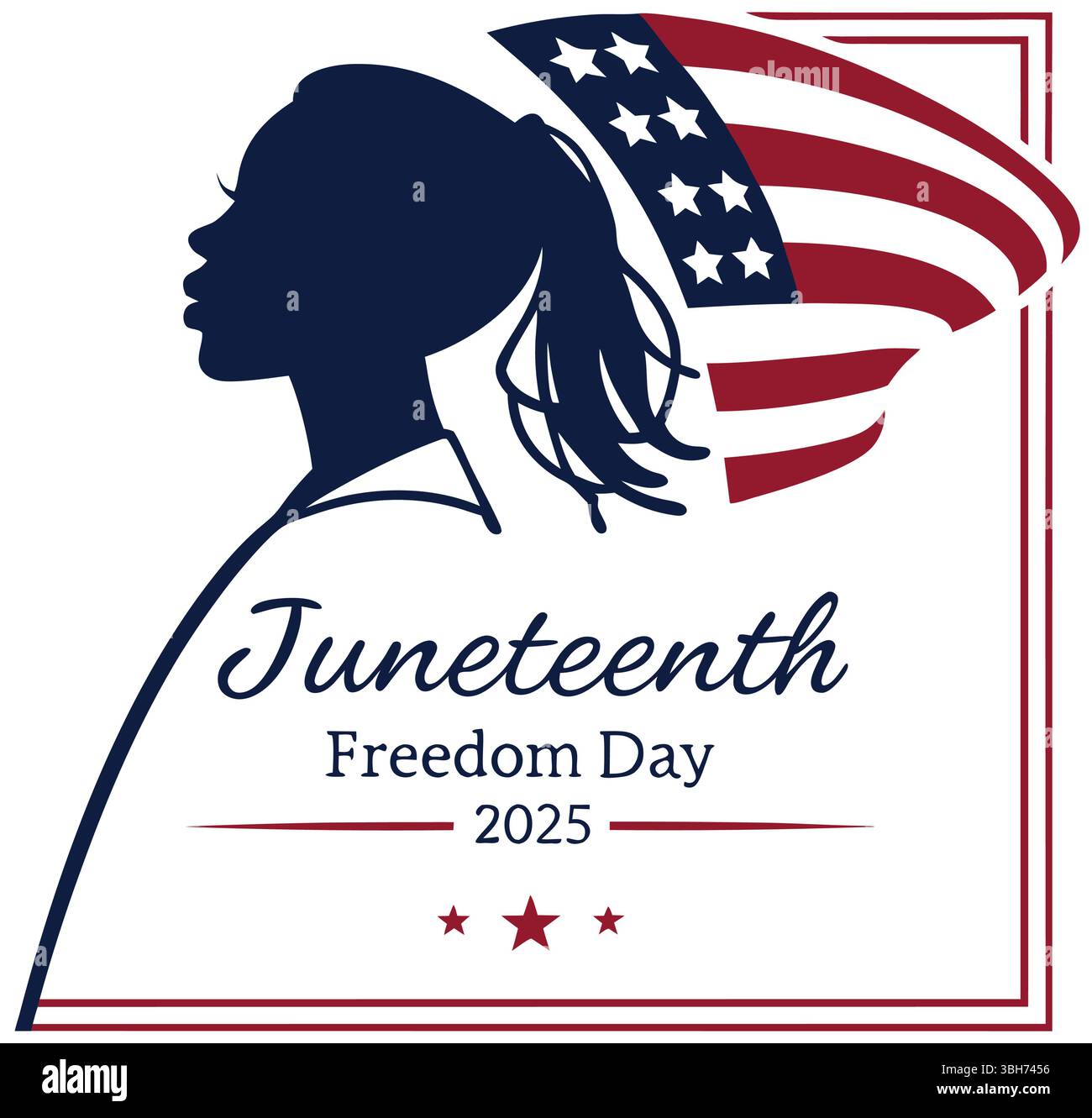 Juneteenth Freedom Day Vector Design - 14 Patriotic African American Celebration Graphics Illustrazione Vettoriale