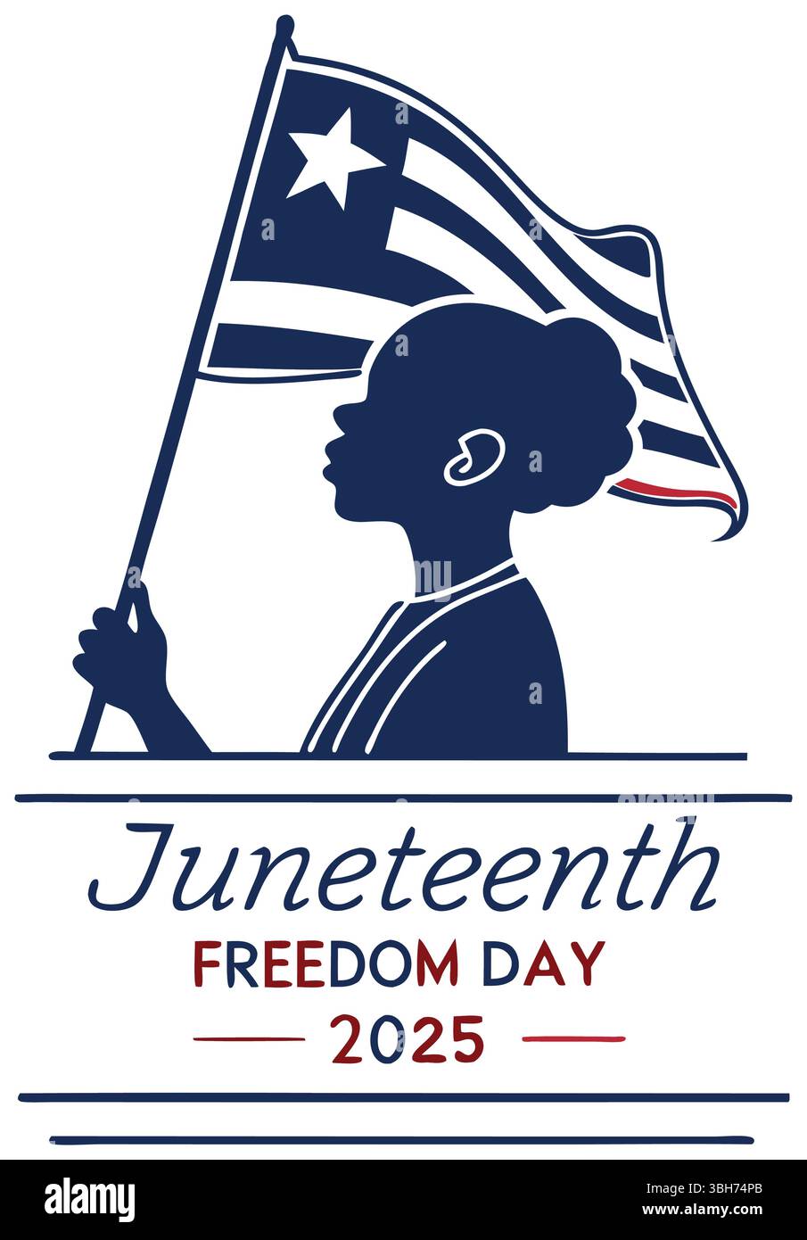 Distintivo Juneteenth Heritage - Design tradizionale per la celebrazione della libertà Illustrazione Vettoriale