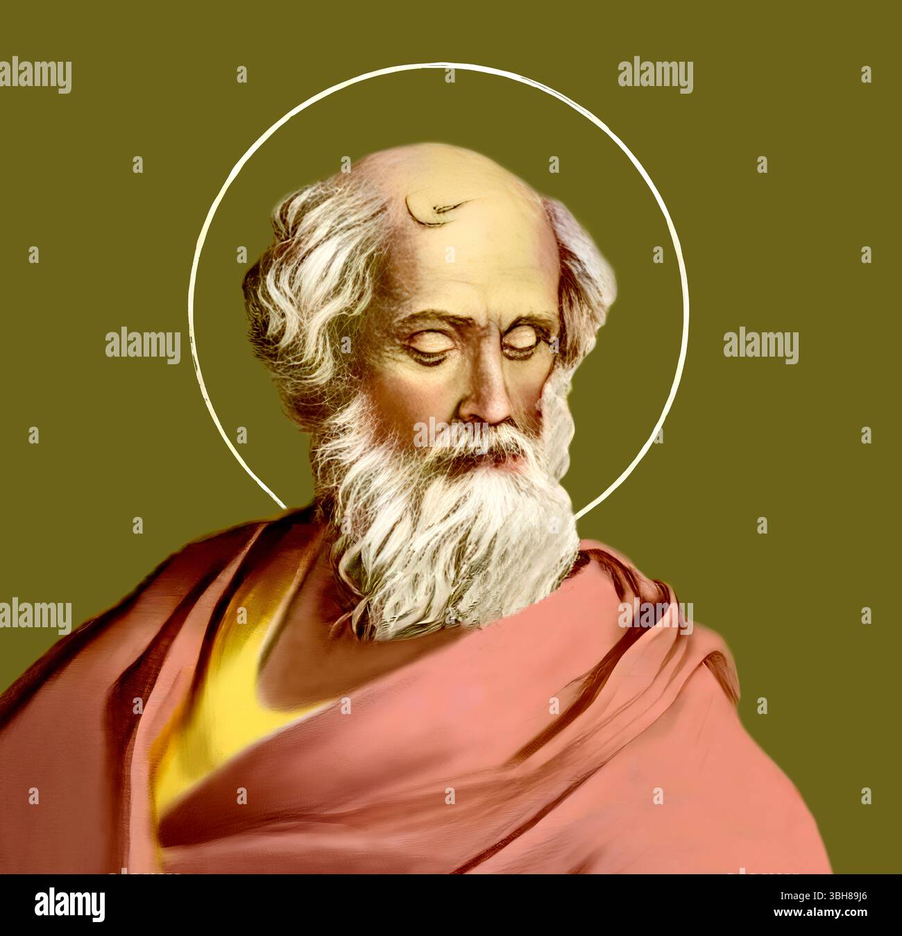 Papa Adeodato i, 570 – 618, vescovo di Roma dal 615 al 618 Foto Stock