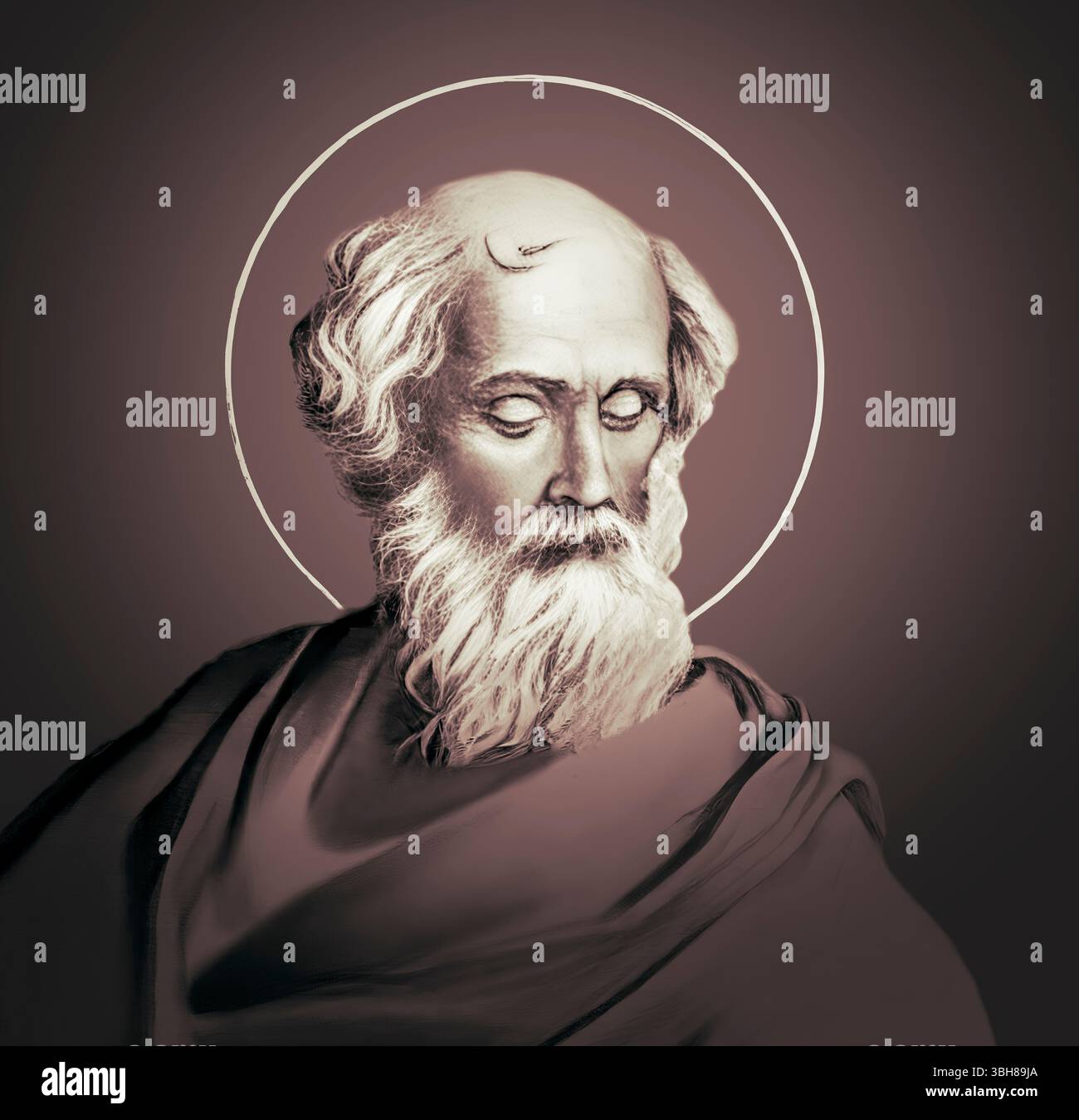 Papa Adeodato i, 570 – 618, vescovo di Roma dal 615 al 618 Foto Stock