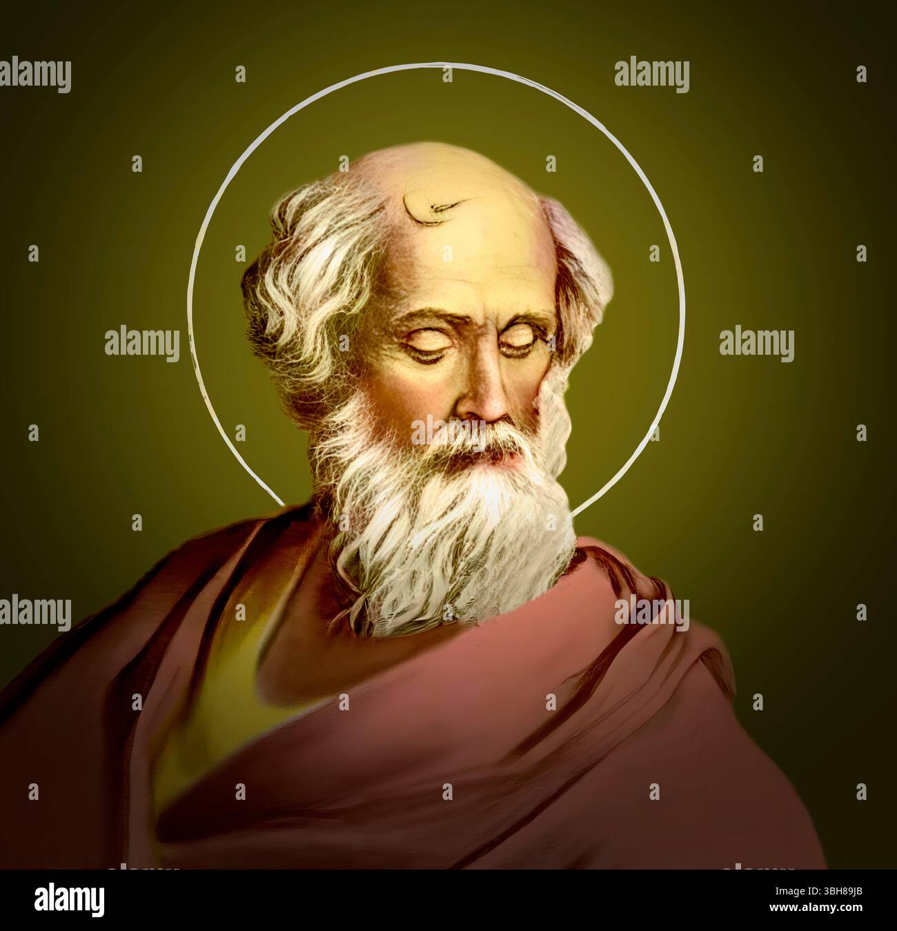 Papa Adeodato i, 570 – 618, vescovo di Roma dal 615 al 618 Foto Stock