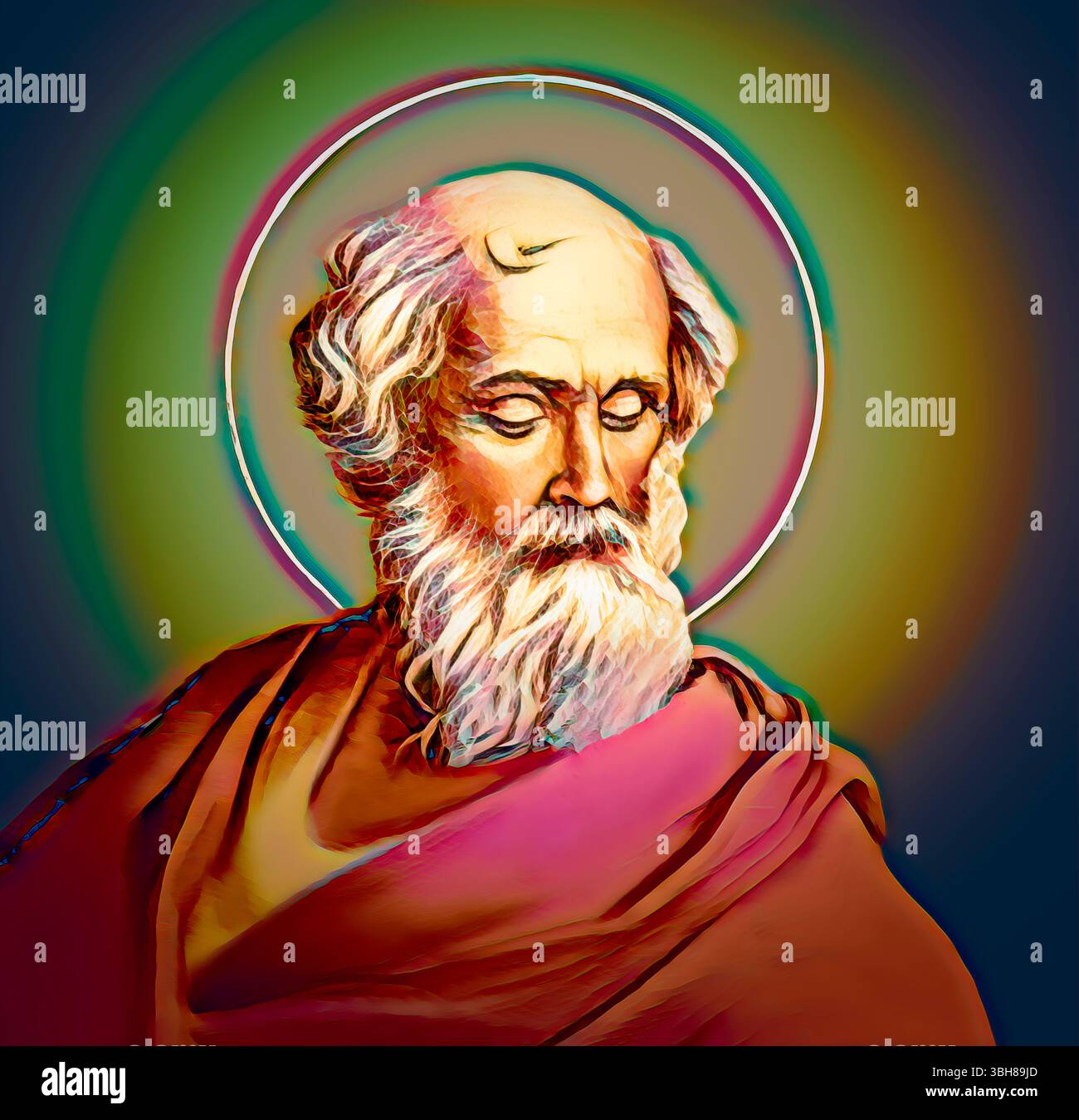 Papa Adeodato i, 570 – 618, vescovo di Roma dal 615 al 618 Foto Stock