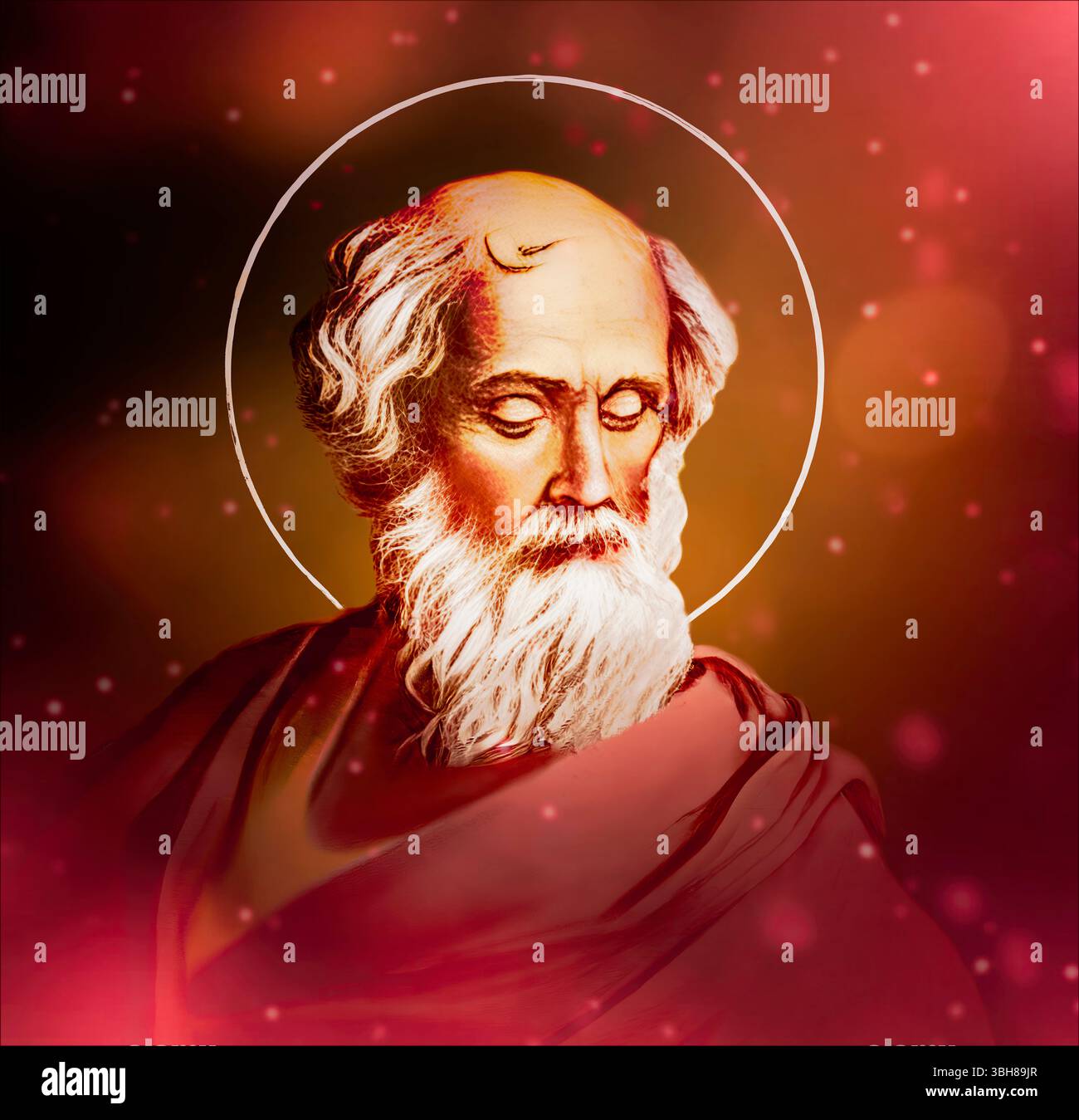 Papa Adeodato i, 570 – 618, vescovo di Roma dal 615 al 618 Foto Stock