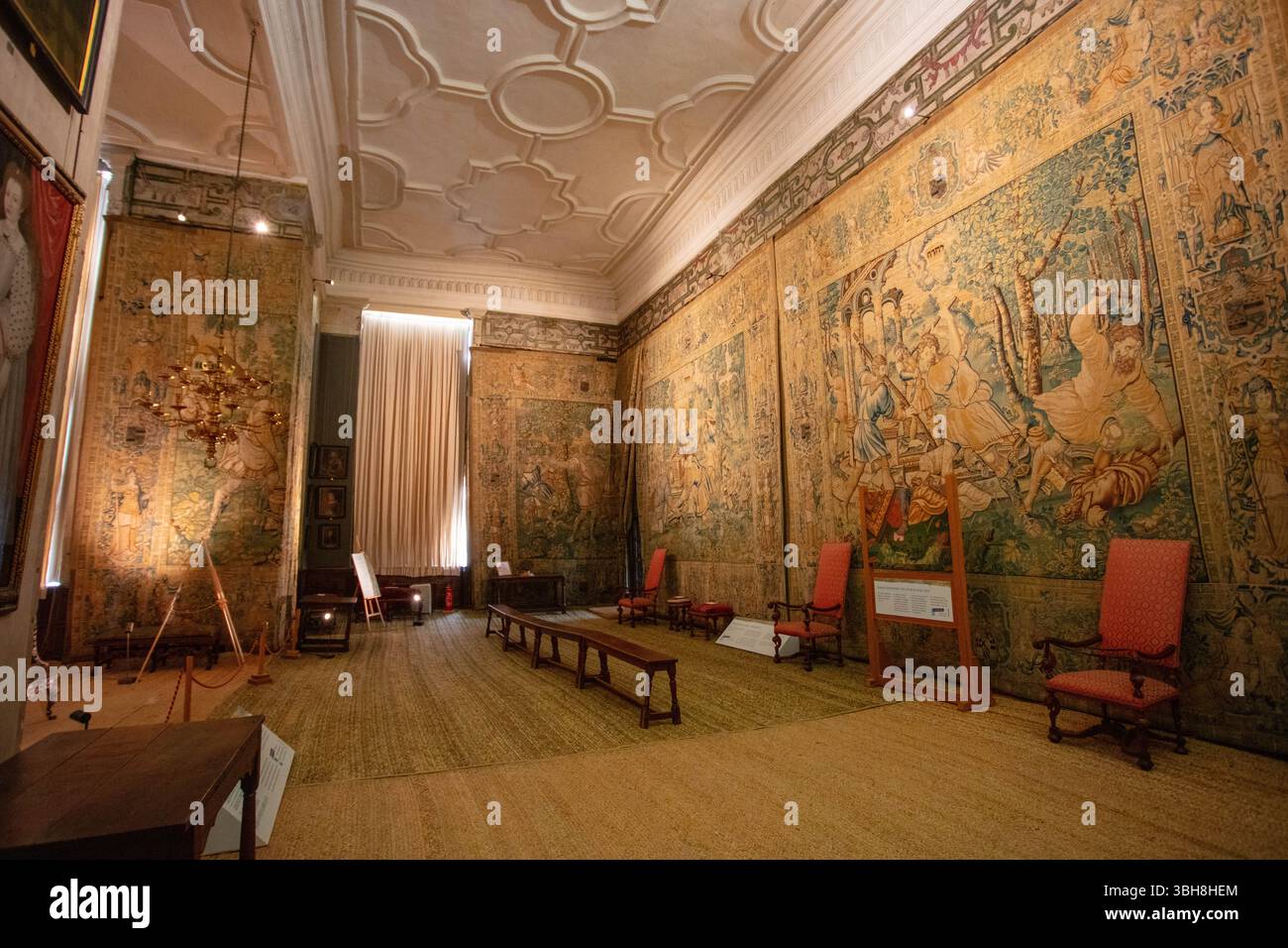La Great Hall Hardwick Hall Derbyshire Foto Stock