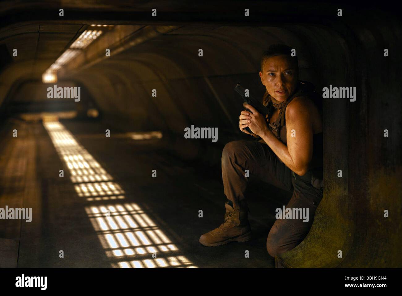 Jurassic World Rebirth è un film di fantascienza statunitense diretto da Gareth Edwards e scritto da David Koepp. È un sequel autonomo di Jurassic World Dominion (2022), il quarto film di Jurassic World e il settimo capitolo complessivo della serie Jurassic Park. Foto Stock