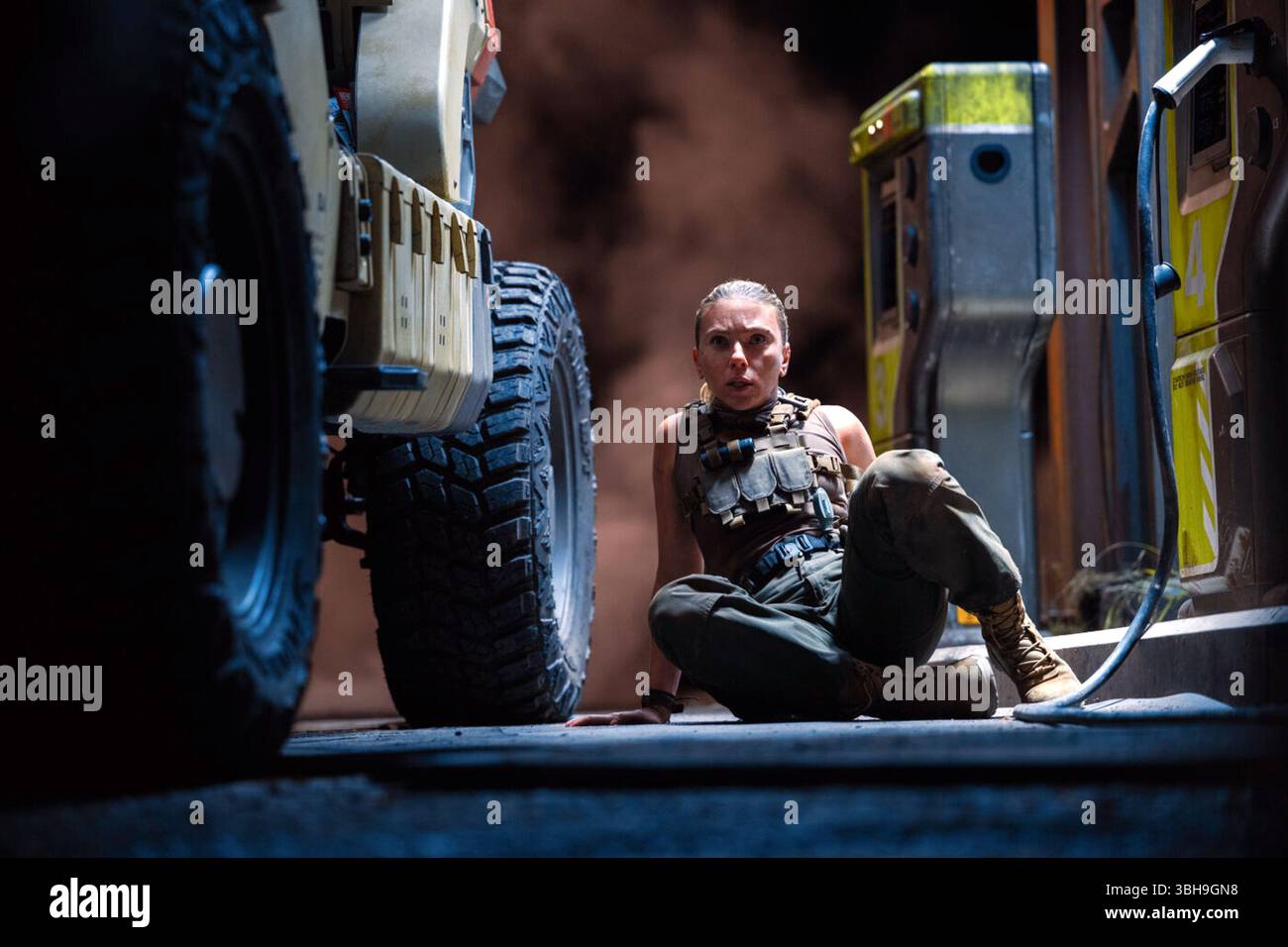 Jurassic World Rebirth è un film di fantascienza statunitense diretto da Gareth Edwards e scritto da David Koepp. È un sequel autonomo di Jurassic World Dominion (2022), il quarto film di Jurassic World e il settimo capitolo complessivo della serie Jurassic Park. Foto Stock