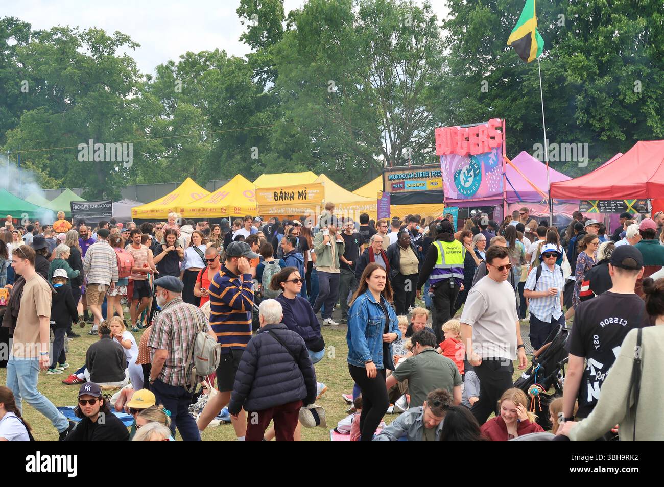 Lambeth Country Show, giugno 2025, Brockwell Park, Herne Hill, Londra. Parte della serie di eventi musicali dal vivo di Brockwell in questo popolare parco di Londra sud. Foto Stock