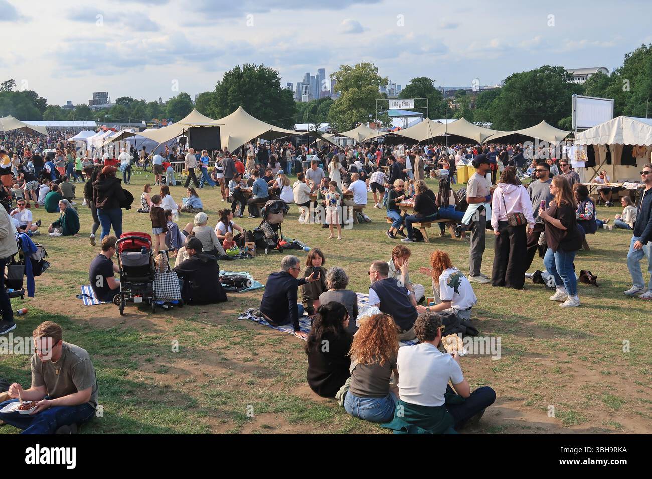 Lambeth Country Show, giugno 2025, Brockwell Park, Herne Hill, Londra. Parte della serie di eventi musicali dal vivo di Brockwell in questo popolare parco di Londra sud. Foto Stock