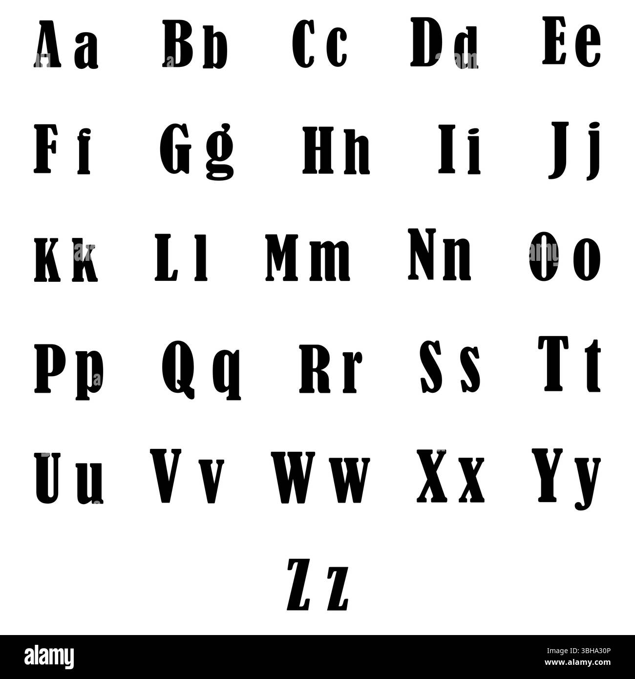 Alfabeto serif in grassetto. Icona del carattere classico. Modulo lettera vintage. Elemento di testo vettoriale. Illustrazione Vettoriale