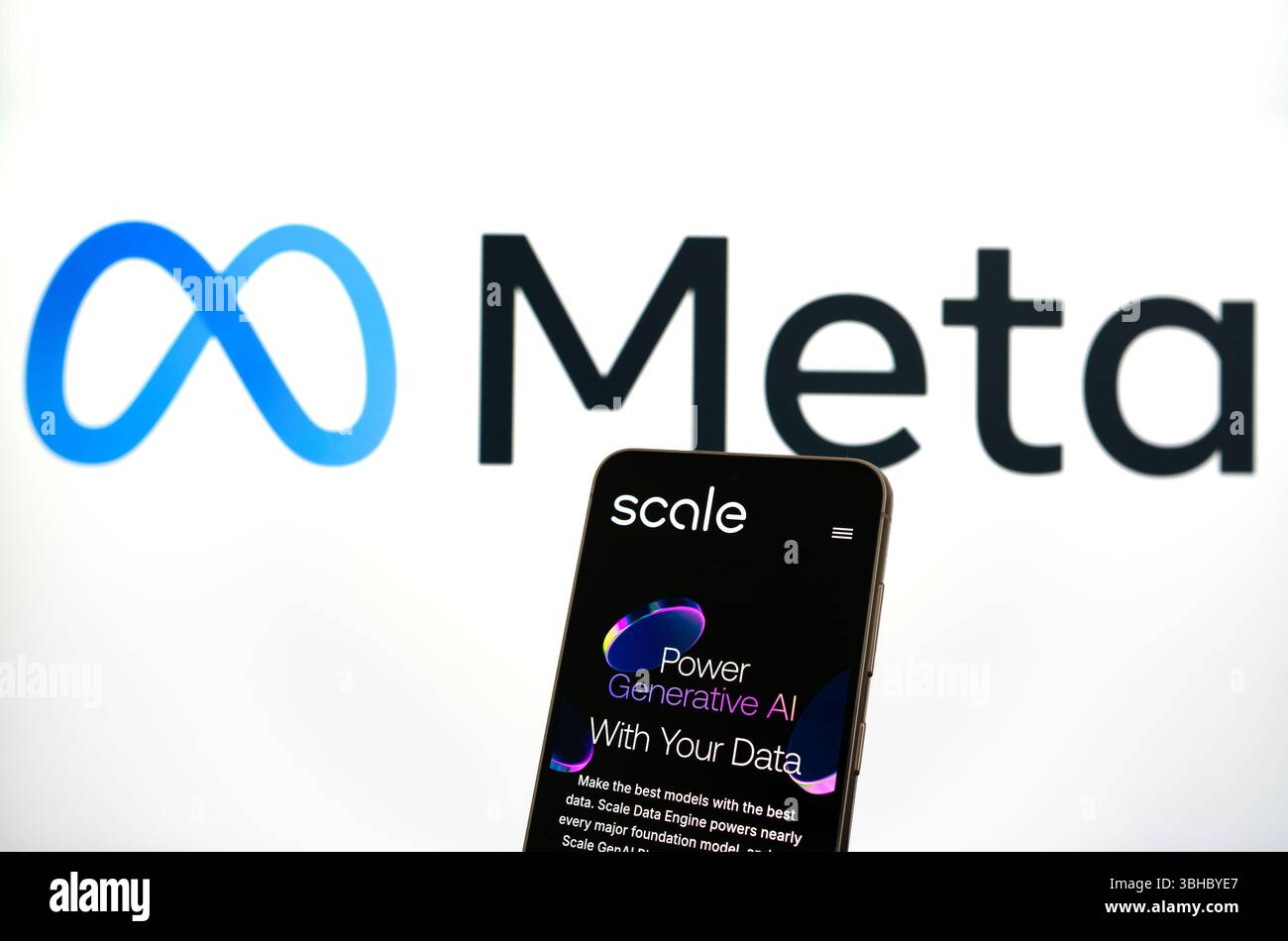 Piattaforme meta e intelligenza artificiale scalabile Foto Stock