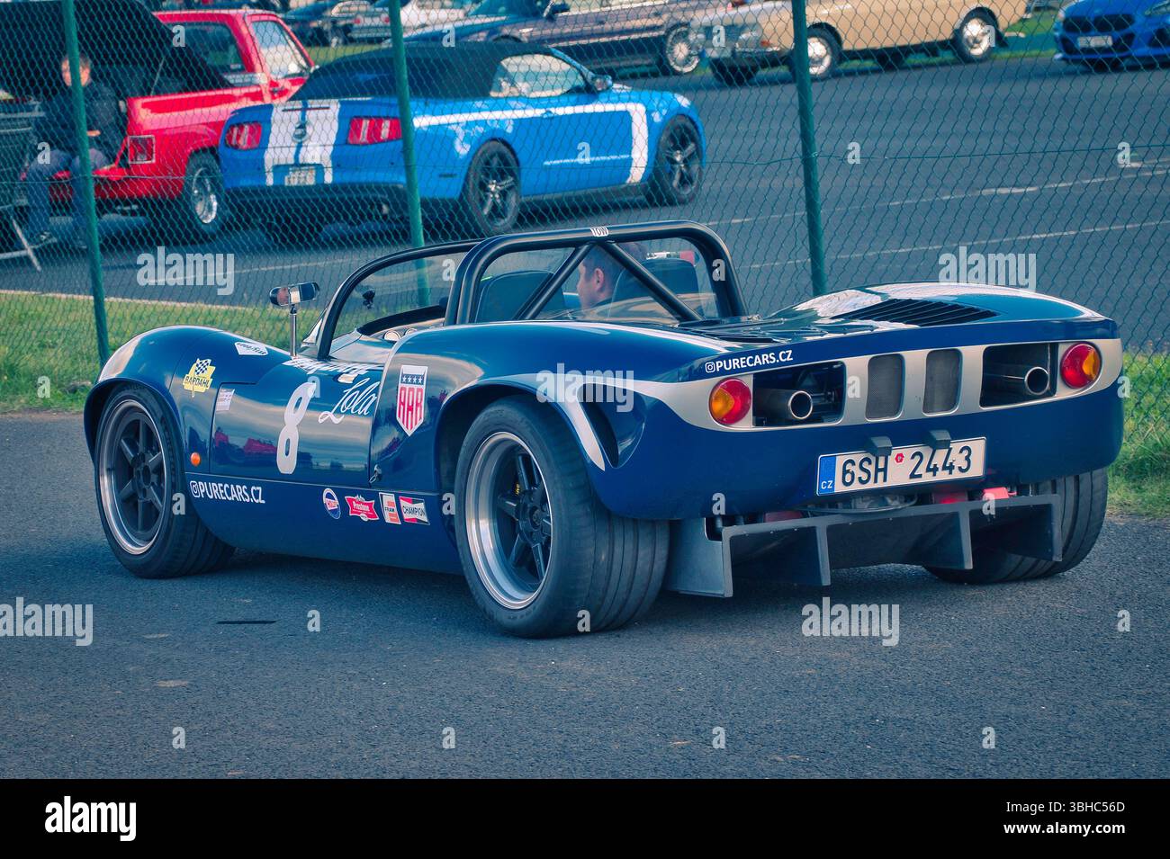 Auto d'epoca all'evento Motorsport in Repubblica Ceca. Foto Stock