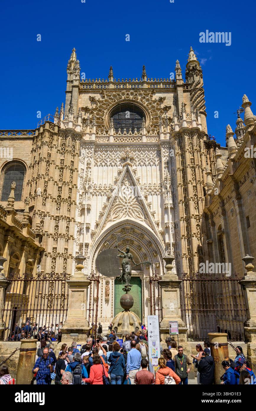 Cattedrale di Siviglia, Siviglia, Andalusia, Spagna Foto Stock