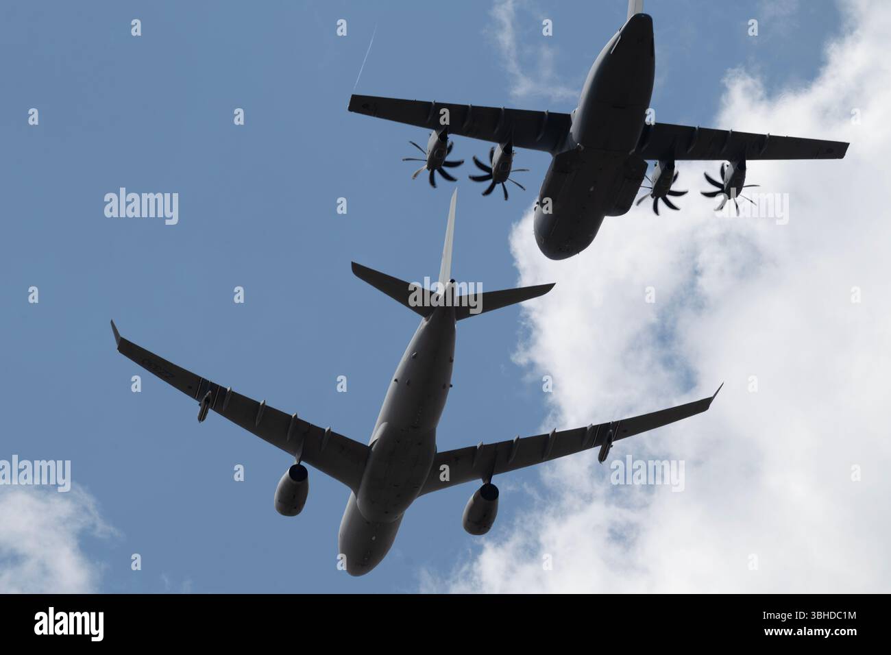 RAF Voyager e Airbus A400M Atlas Foto Stock