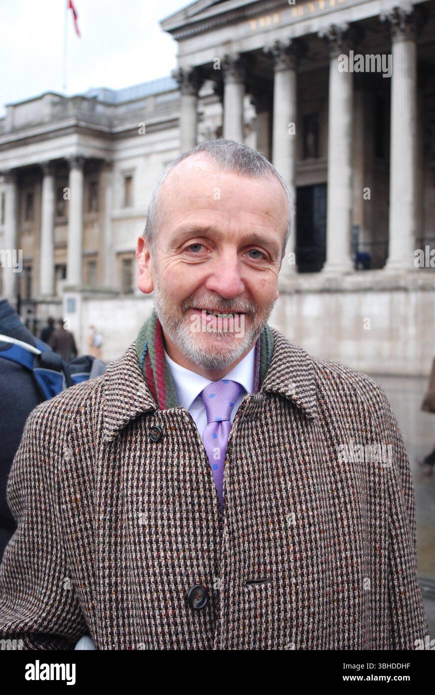 Andrew Stafford, ex amministratore delegato e vice maestro della Royal Mint, ad un evento a Trafalgar Square per lanciare nuove monete, 2009 Foto Stock