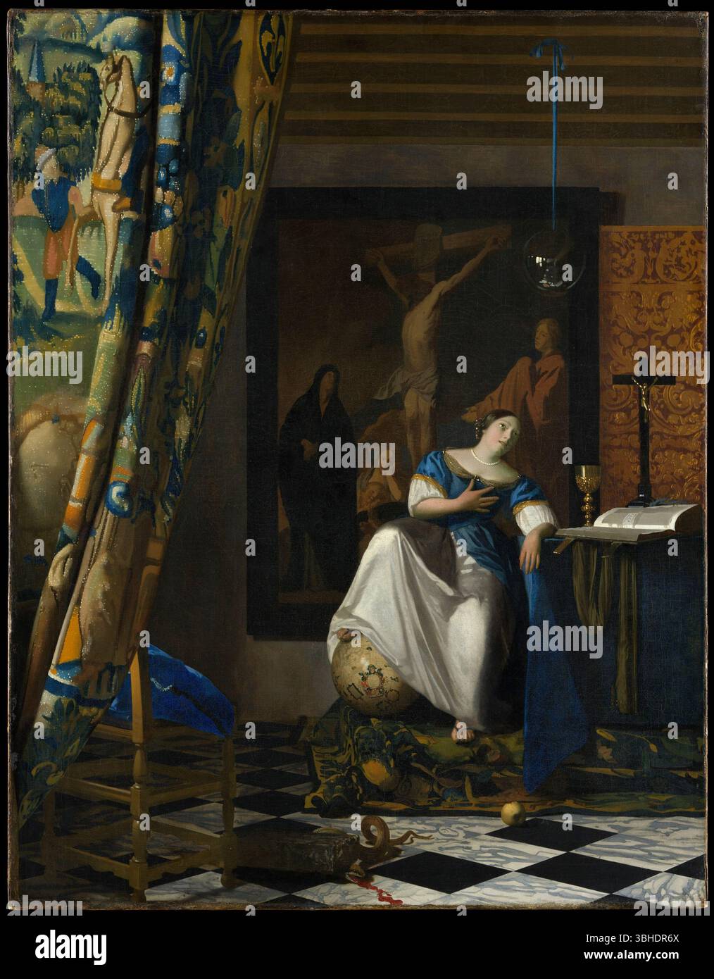 Allegoria della fede cattolica. Johannes Vermeer. circa 1670–72 Foto Stock