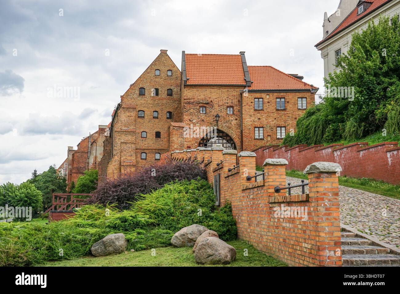 Porta d'acqua a Grudziądz, Polonia Foto Stock