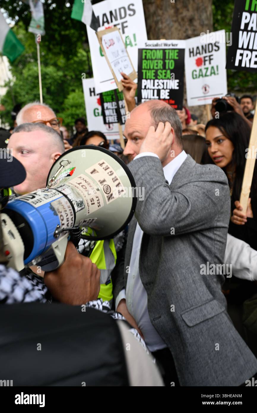 Londra, Regno Unito. 9 giugno 2025. Rilasciare la protesta delle navi della Freedom Flotilla Coalition a Downing Street - Londra - Regno Unito crediti: Monkey Butler Images/Alamy Live News Foto Stock