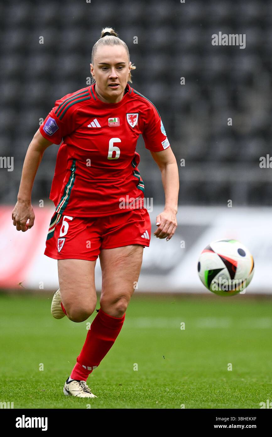UEFA Women's Nations League Wales vs Italy Women Swansea.com Stadium, Swansea, Galles 03/06/2025 Foto Stock