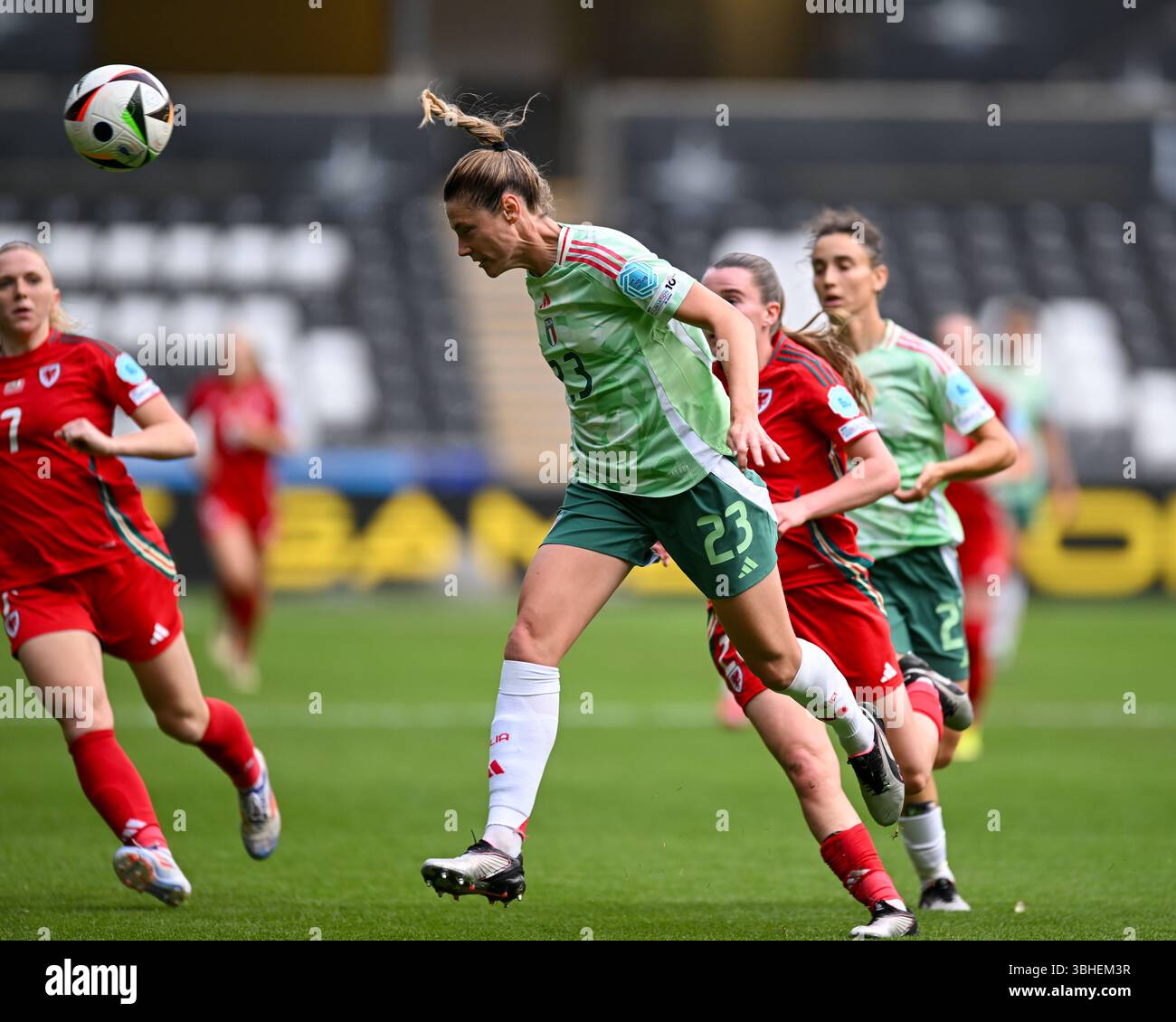 UEFA Women's Nations League Wales vs Italy Women Swansea.com Stadium, Swansea, Galles 03/06/2025 Foto Stock