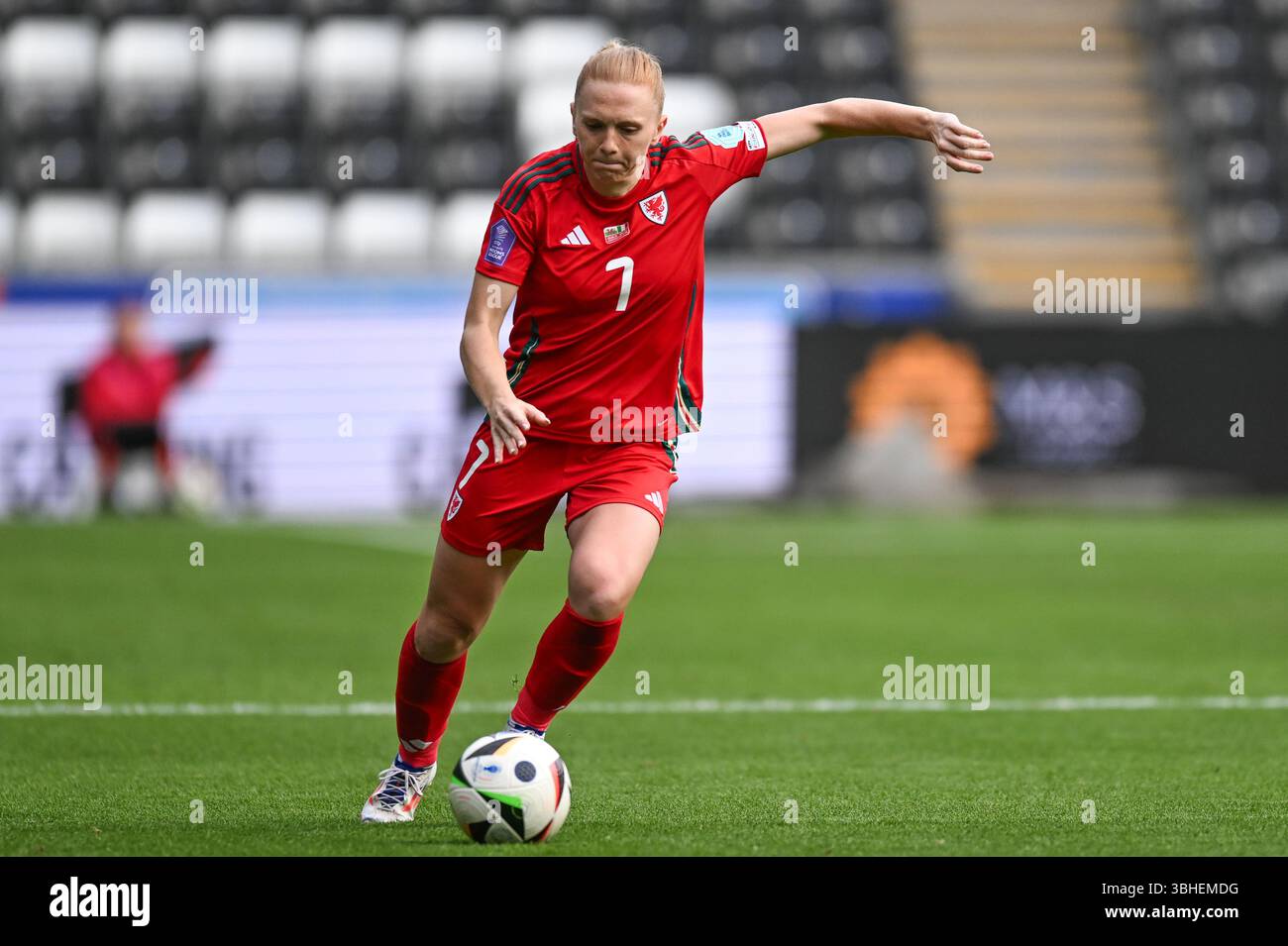 UEFA Women's Nations League Wales vs Italy Women Swansea.com Stadium, Swansea, Galles 03/06/2025 Foto Stock