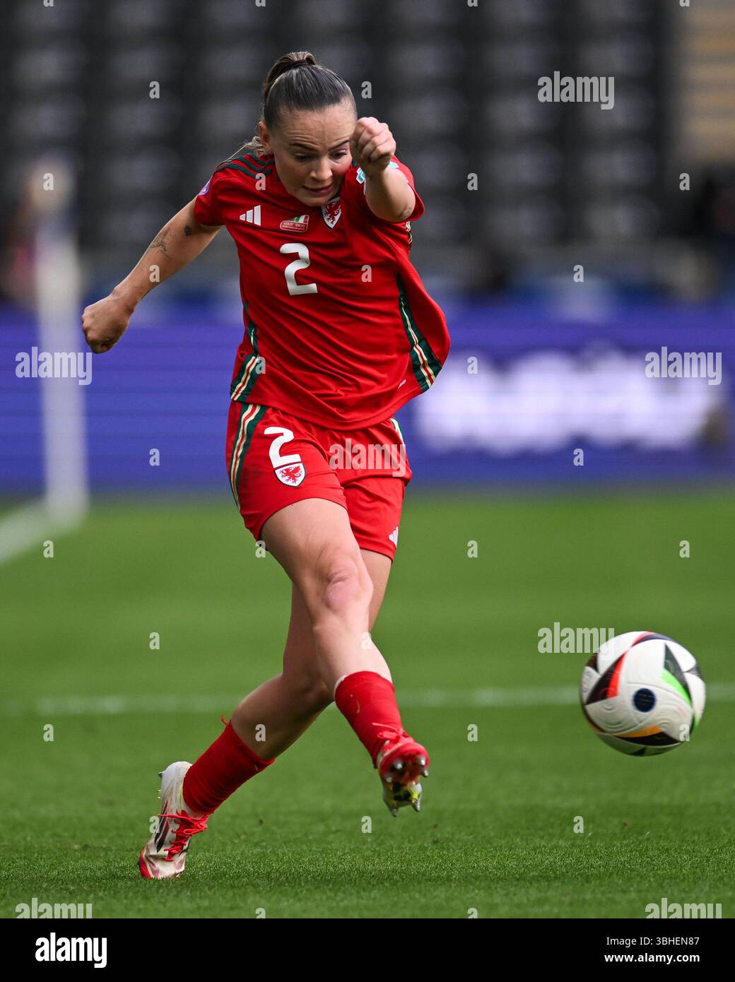 UEFA Women's Nations League Wales vs Italy Women Swansea.com Stadium, Swansea, Galles 03/06/2025 Foto Stock