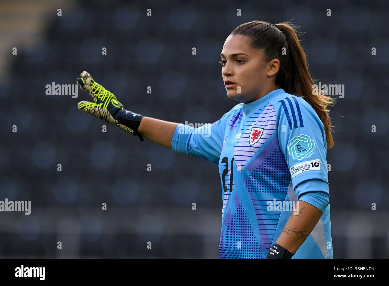 UEFA Women's Nations League Wales vs Italy Women Swansea.com Stadium, Swansea, Galles 03/06/2025 Foto Stock