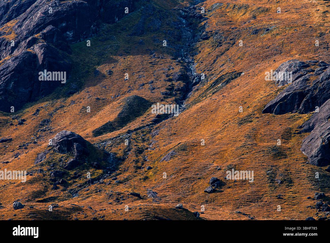 Strutture montane nell'isola di Skye, Scozia Foto Stock