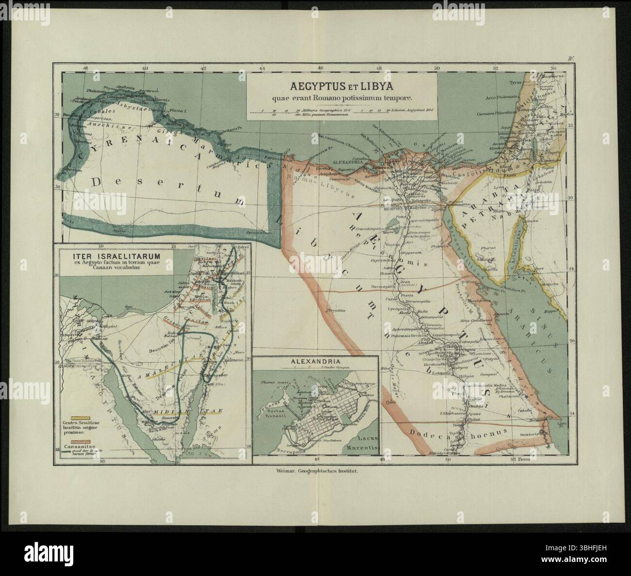 Karl Wolf, Aegyptus et Libya quae erant Romano potissimum tempore Foto Stock