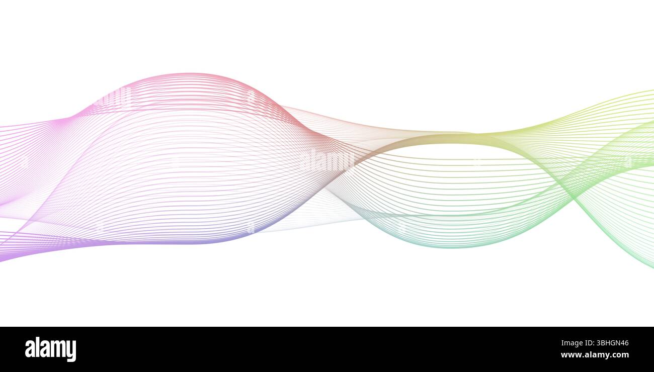 Forme d'onda con sfumatura uniforme che creano Un'immagine morbida Foto Stock