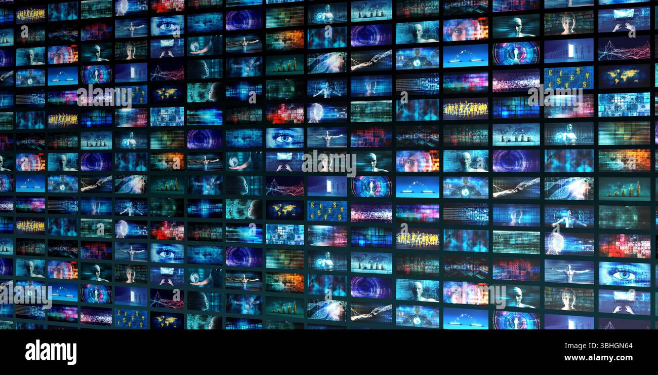 Il marketing digitale Video Analytics come un concetto tecnologico Foto Stock