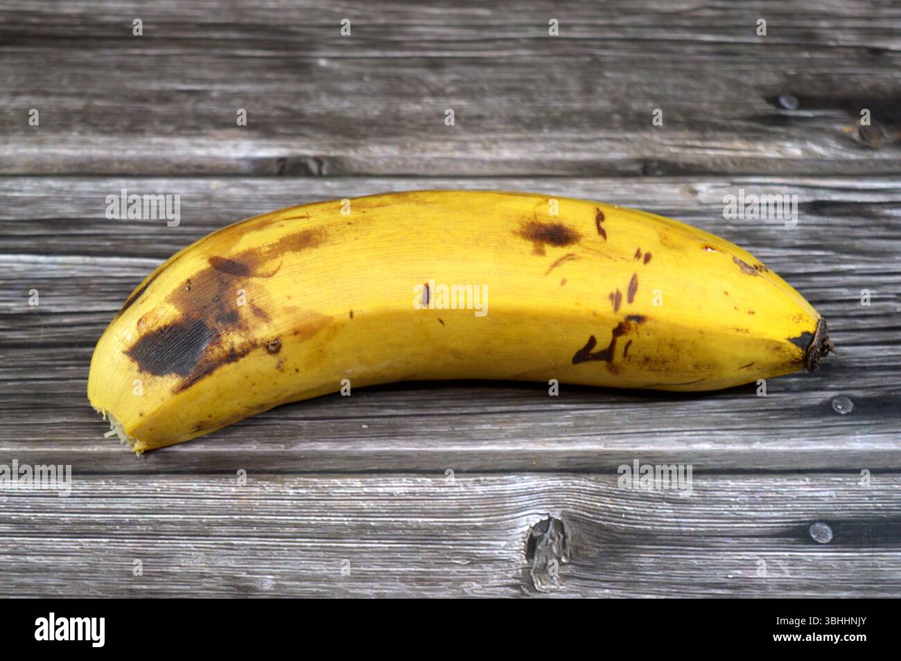 Frutti di banana, allungati, commestibili botanicamente una bacca, prodotta da diversi tipi di grandi piante erbacee a fiore del genere Musa, il larg Foto Stock