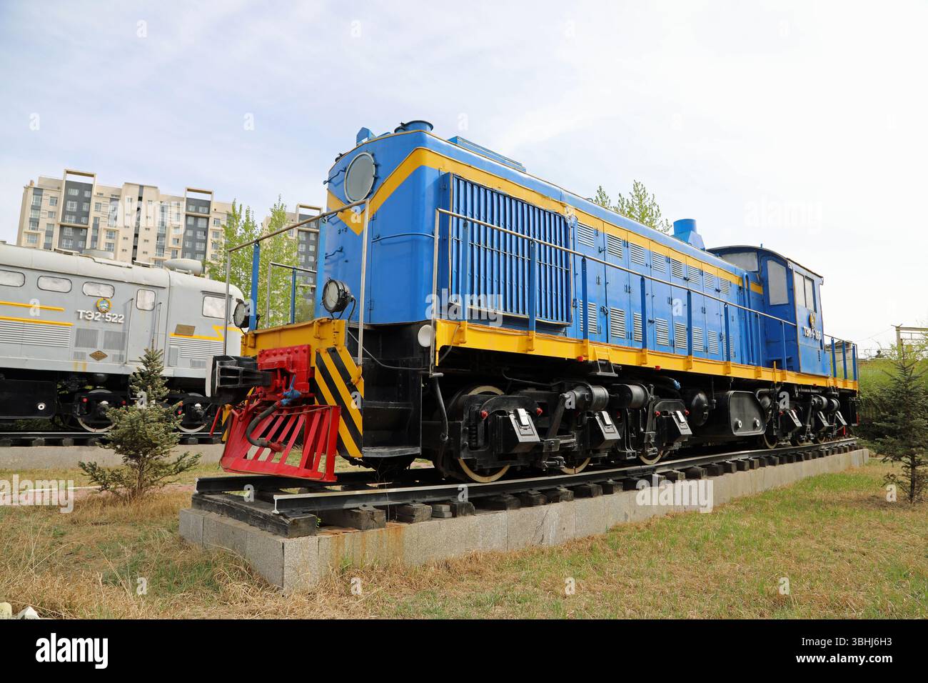 Museo di storia della ferrovia mongola a Ulan Bator Foto Stock