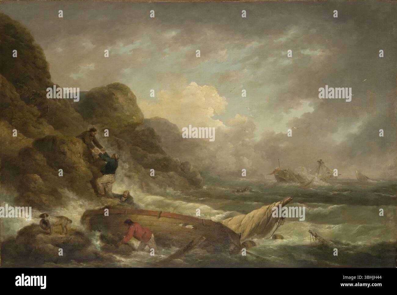 Naufragio 1793 George Morland (inglese, 1763–1804) Foto Stock