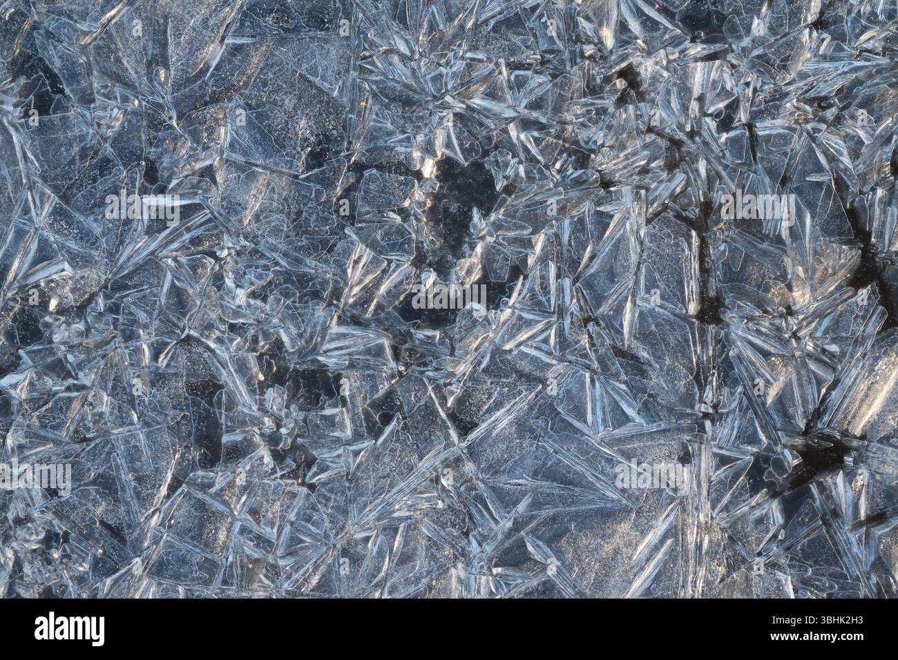 Ghiaccio tritato a terra Foto Stock