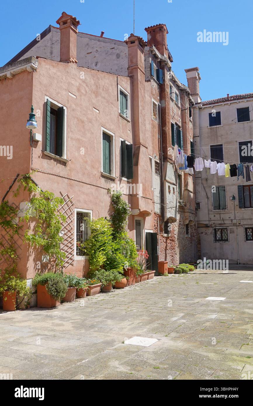 Venedig, Dorsoduro, Wohnbauten // Venezia, Dorsoduro, Palazzine Foto Stock