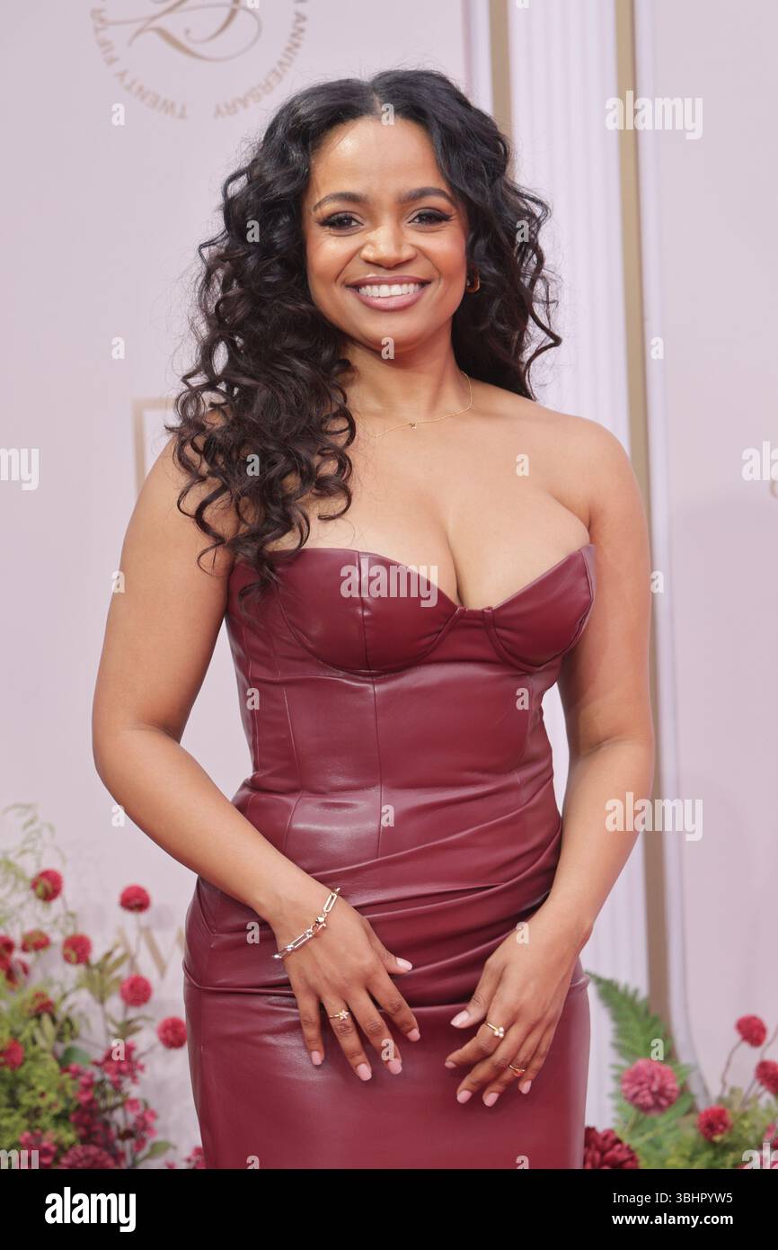 Kyla Pratt partecipa ai BET Awards 2025 al Peacock Theater. Foto Stock