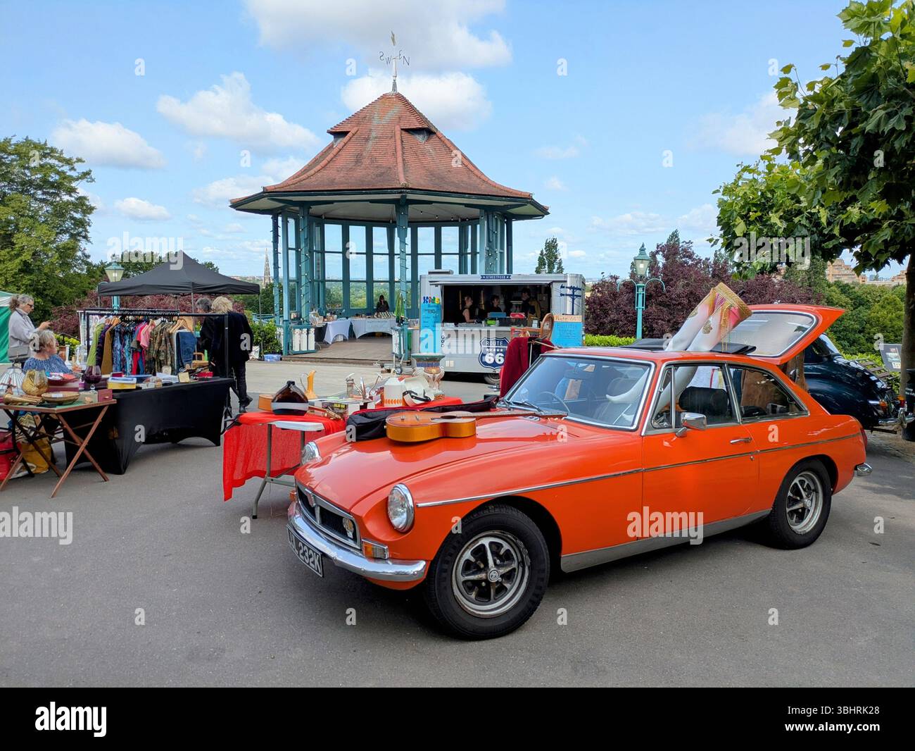 Auto d'epoca agli Horniman Gardens di Londra Foto Stock