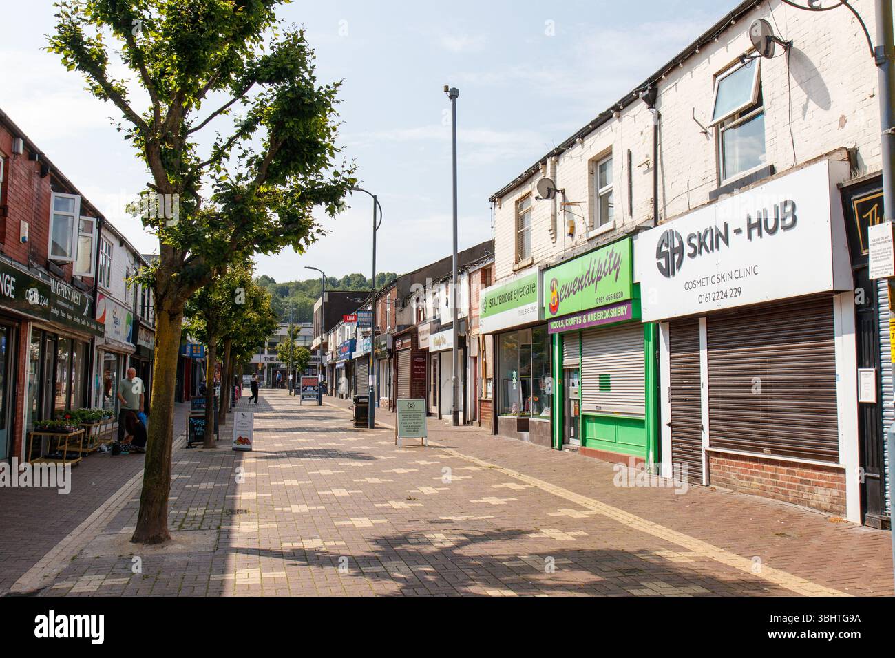 Melbourne Street a Stalybridge Foto Stock