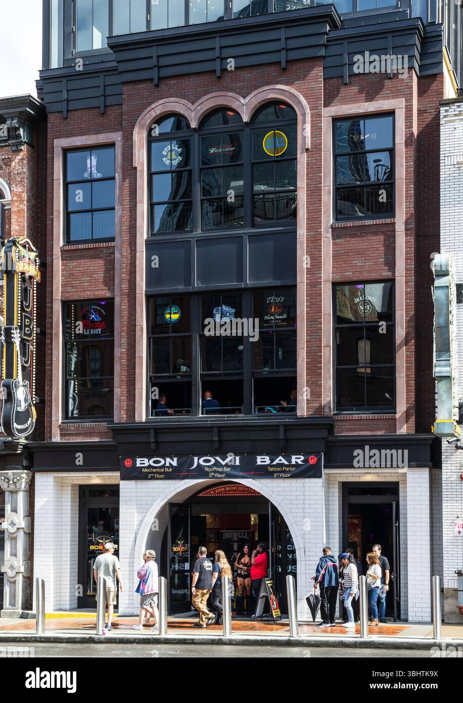 Jon Bon Jovi Bar a Lower Broadway, Nashville, Tennessee, Stati Uniti Foto Stock