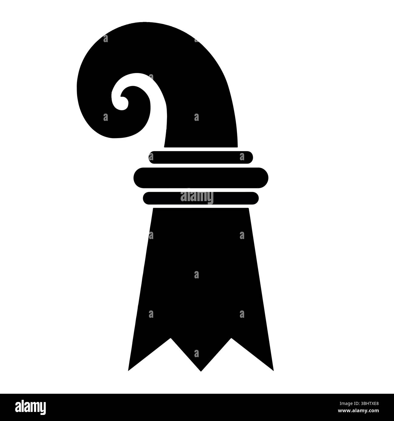 La bandiera del Cantone di Basilea città in Svizzera Illustrazione Vettoriale