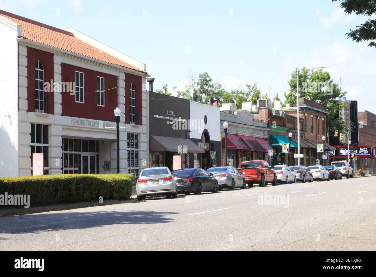 Fourth Avenue Historic District a Birmingham, Alabama. Dopo il 1900 le leggi sulla segregazione Jim Crow hanno costretto la comunità degli affari neri in quest'area, Foto Stock