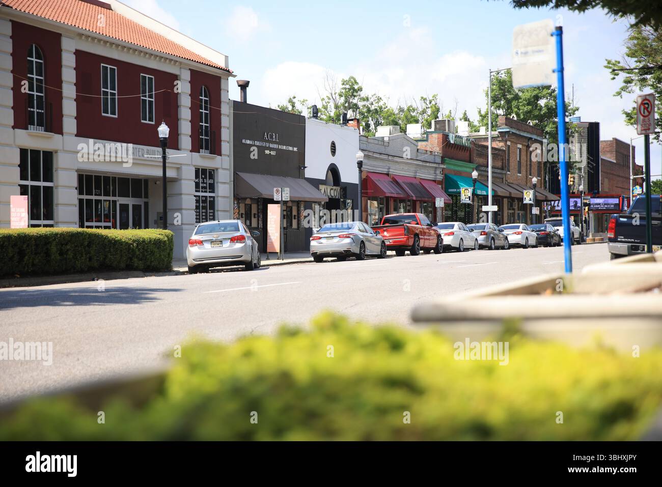 Fourth Avenue Historic District a Birmingham, Alabama. Dopo il 1900 le leggi sulla segregazione Jim Crow hanno costretto la comunità degli affari neri in quest'area, Foto Stock