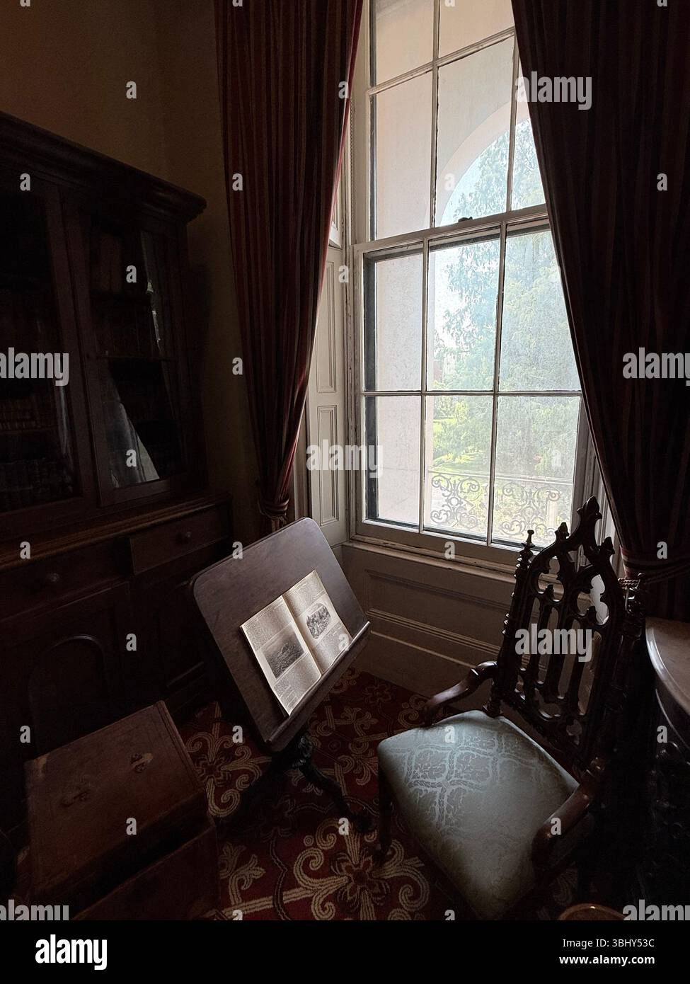 Tower Grove House, la casa di Henry Shaw, creatore del Missouri Botanical Garden, St. Louis - Immagine stock catturata con smartphone