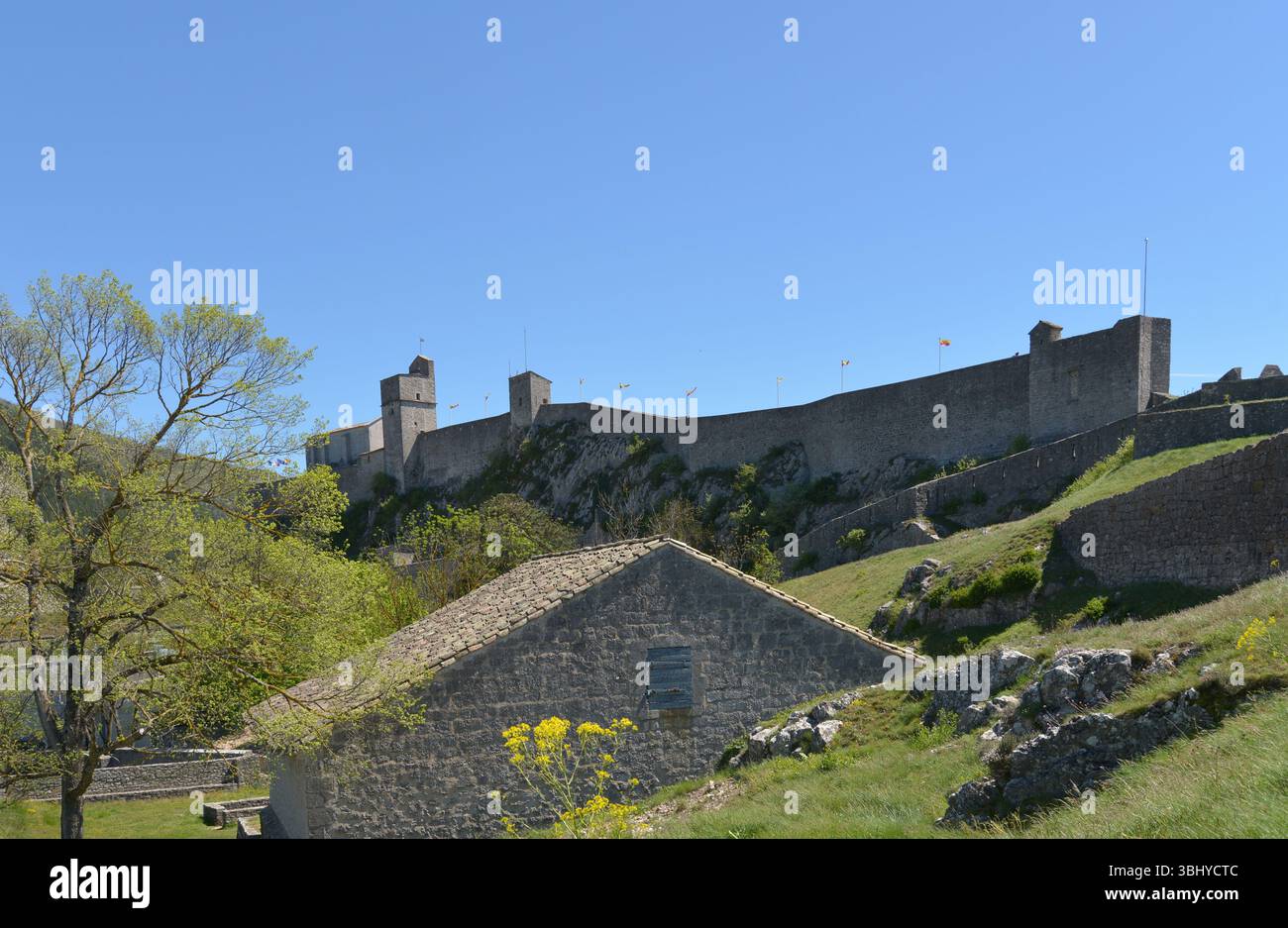 Il magazzino di polveri della cittadella fortificata di Sisteron rielaborato dal famoso ingegnere Vauban Foto Stock