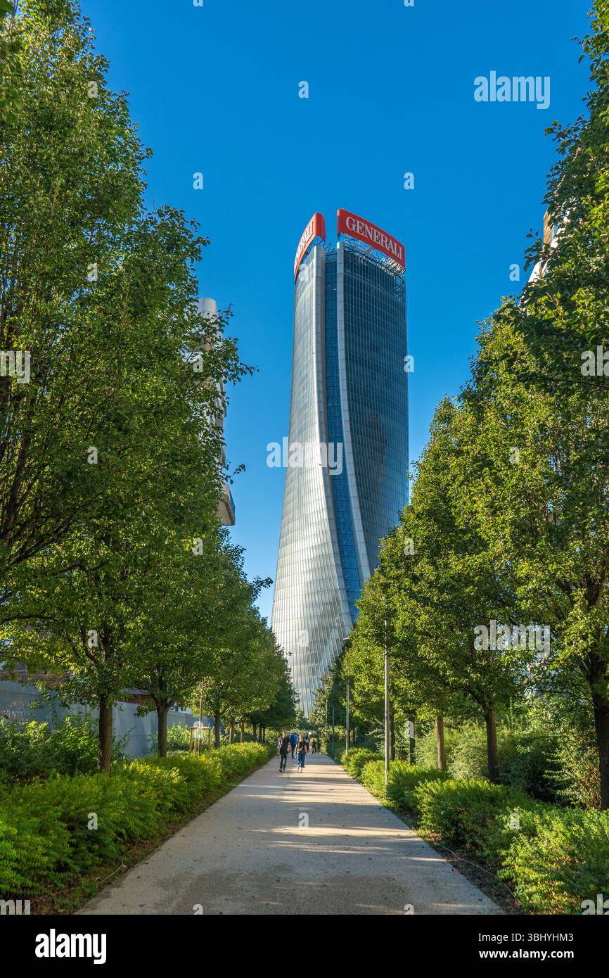 La Torre generali nel complesso Citylife di Milano. Foto Stock