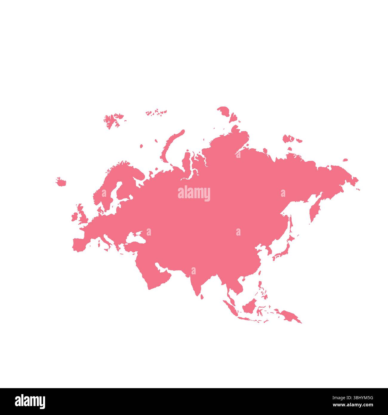 Mappa dell'Eurasia, insegna silhouette. Mappa del mondo Globe. Illustrazione vettoriale isolata su sfondo trasparente. Europa e Asia Illustrazione Vettoriale