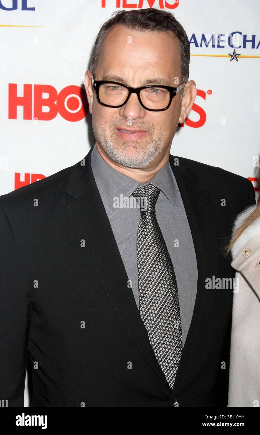 Tom Hanks alla premiere HBOFILMS di "Game Change" a New York City - 7 marzo 2012 Foto Stock