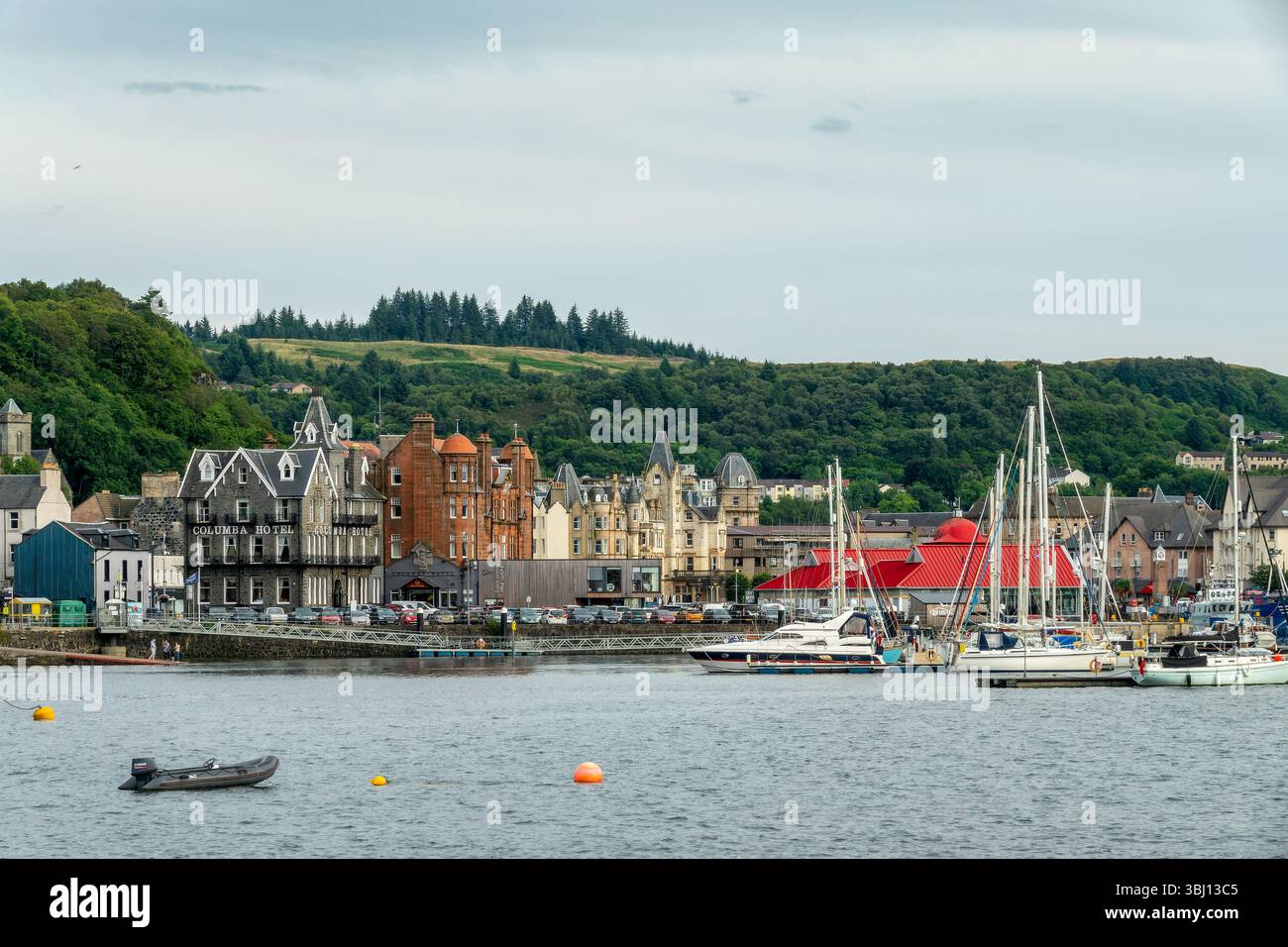 Città e porto di Oban a Argyll, Scozia, Regno Unito Foto Stock