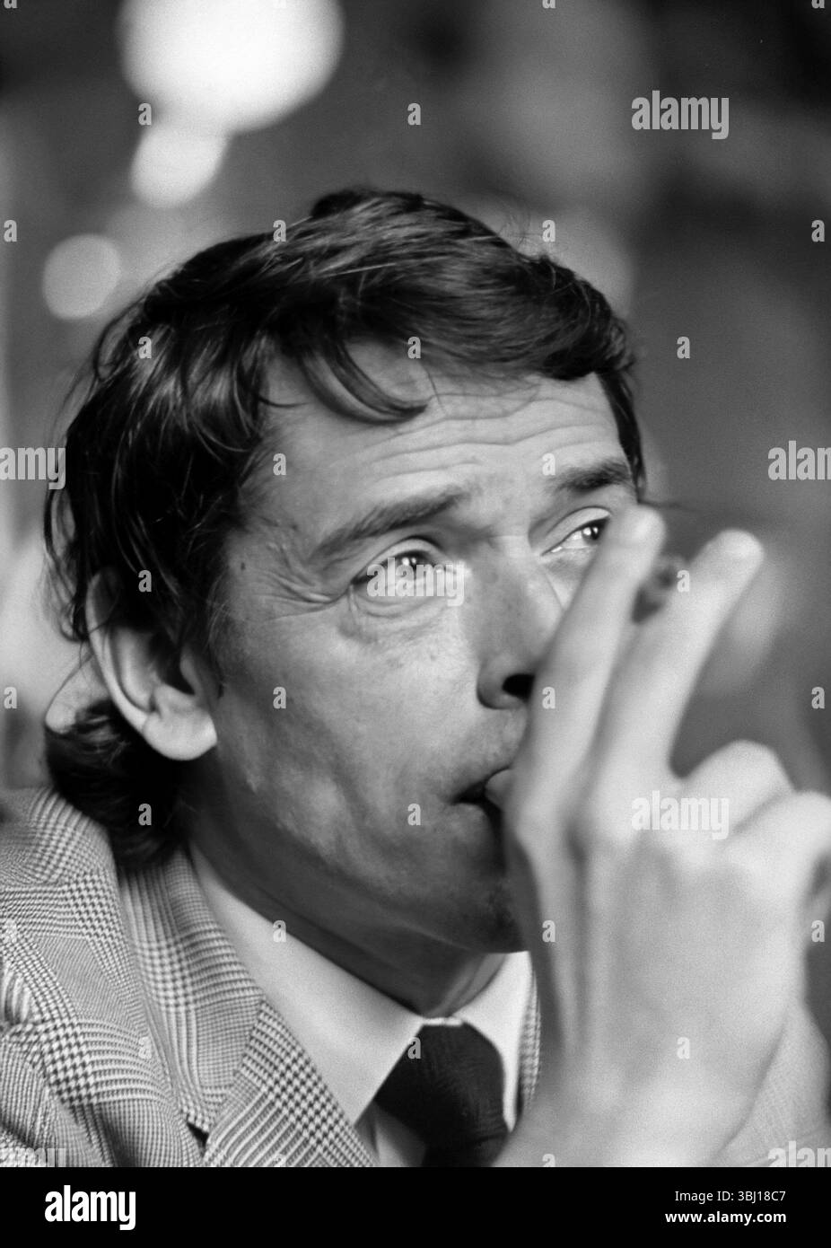 Jacques Brel. Ritratto del cantautore belga, Jacques Romain Georges Brel (1929-1978) nel 1971 Foto Stock