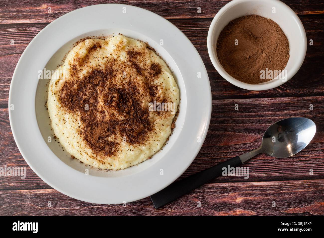 Budino di semolino Foto Stock
